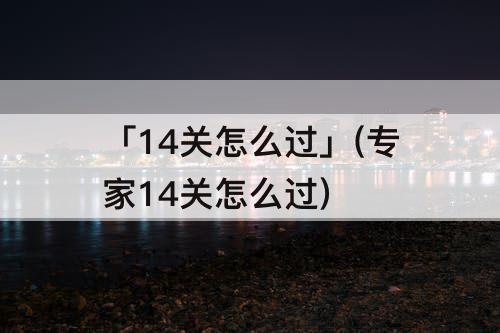 「14关怎么过」(专家14关怎么过)