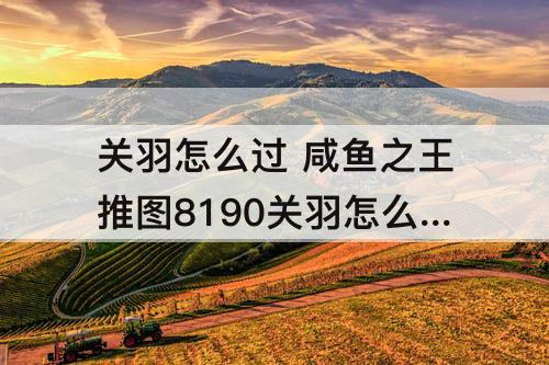 关羽怎么过 咸鱼之王推图8190关羽怎么过