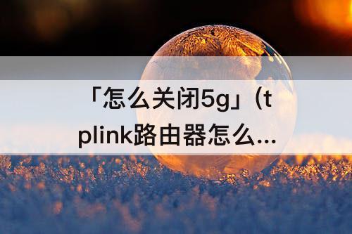 「怎么关闭5g」(tplink路由器怎么关闭5g频段)