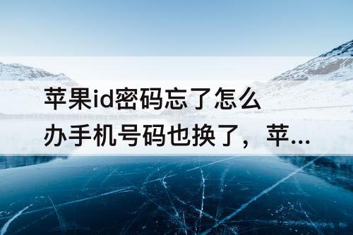 苹果id密码忘了怎么办手机号码也换了，苹果id密码忘了怎么办手机号码也换了邮箱也换了