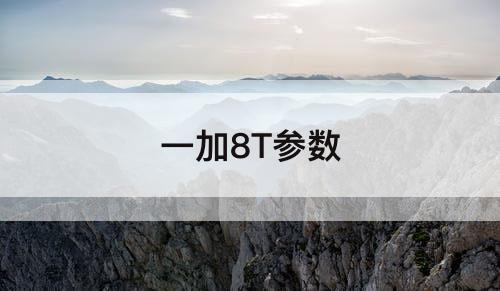 一加8T参数