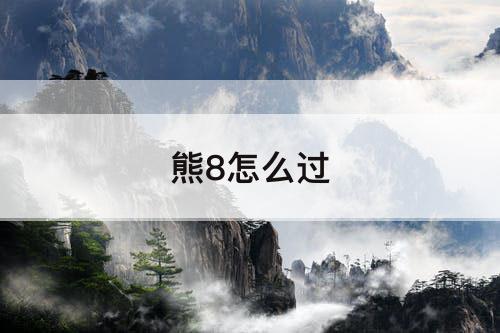 熊8怎么过