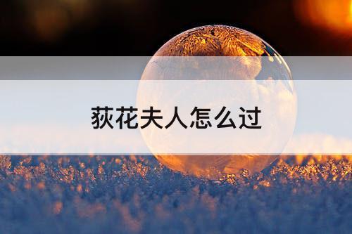 荻花夫人怎么过