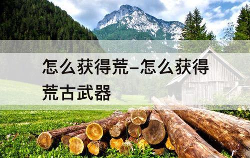 怎么获得荒-怎么获得荒古武器