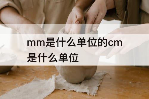 mm是什么单位的cm是什么单位