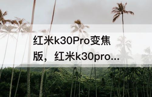 红米k30Pro变焦版，红米k30pro变焦版参数中关村