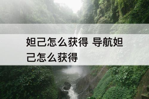 妲己怎么获得 导航妲己怎么获得