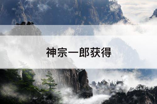 神宗一郎获得