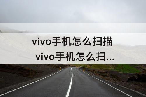vivo手机怎么扫描 vivo手机怎么扫描图片取消文字