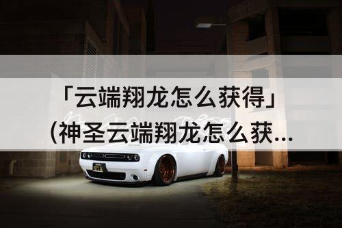 「云端翔龙怎么获得」(神圣云端翔龙怎么获得)