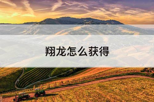 翔龙怎么获得