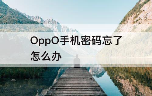 OppO手机密码忘了怎么办