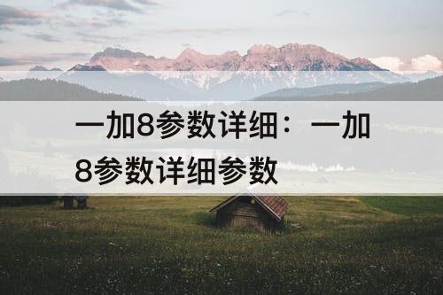 一加8参数详细：一加8参数详细参数