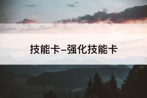 技能卡-强化技能卡