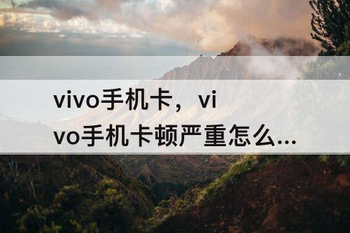 vivo手机卡，vivo手机卡顿严重怎么办