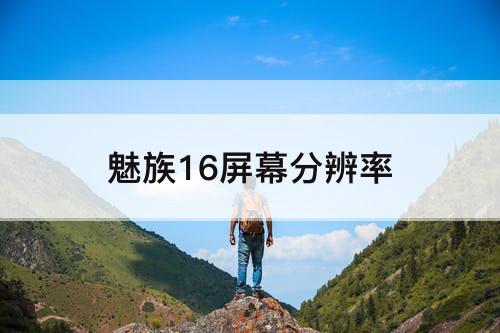 魅族16屏幕分辨率