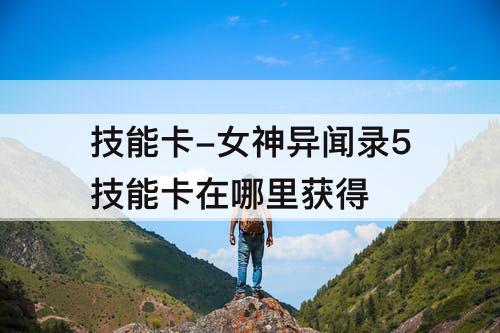 技能卡-女神异闻录5技能卡在哪里获得