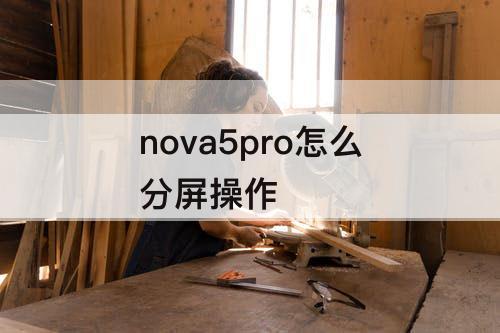 nova5pro怎么分屏操作