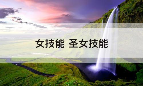 女技能 圣女技能