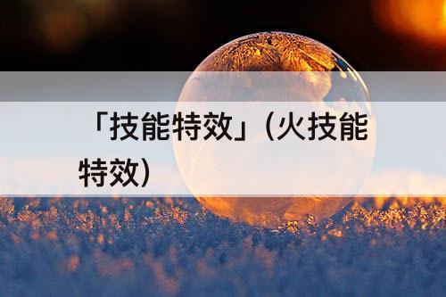 「技能特效」(火技能特效)