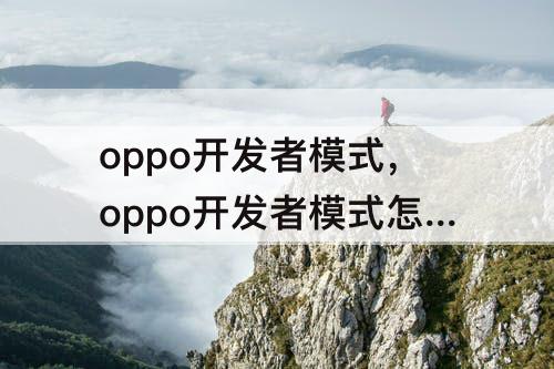 oppo开发者模式，oppo开发者模式怎么开