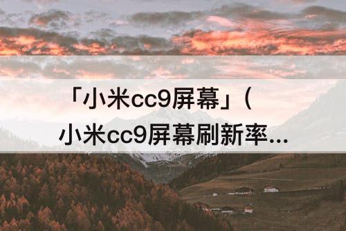 「小米cc9屏幕」(小米cc9屏幕刷新率有60吗)