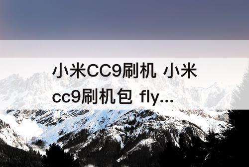 小米CC9刷机 小米cc9刷机包 flyme