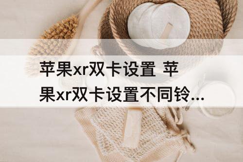 苹果xr双卡设置 苹果xr双卡设置不同铃声