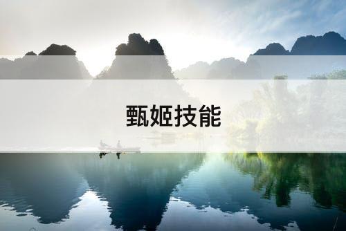 甄姬技能