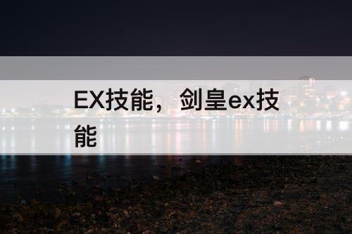 EX技能，剑皇ex技能