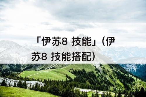 「伊苏8 技能」(伊苏8 技能搭配)