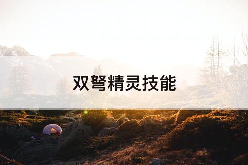 双弩精灵技能
