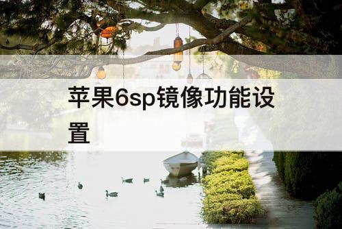 苹果6sp镜像功能设置