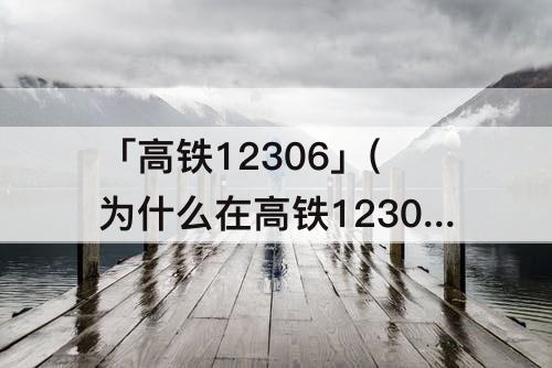 「高铁12306」(为什么在高铁12306买的票在同程中看不到)