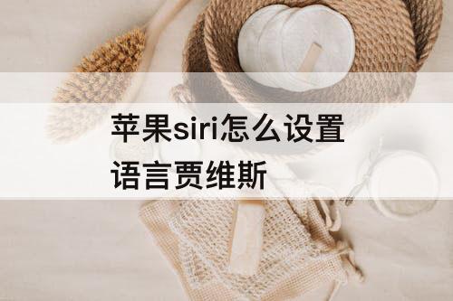 苹果siri怎么设置语言贾维斯