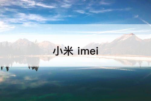 小米 imei