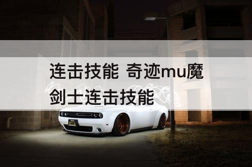 连击技能 奇迹mu魔剑士连击技能