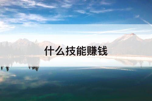 什么技能赚钱