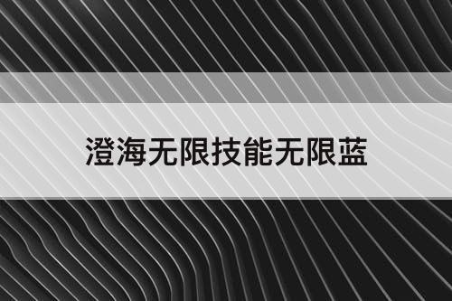 澄海无限技能无限蓝