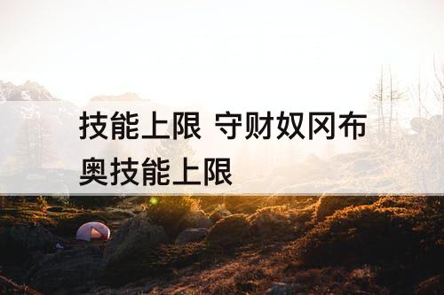 技能上限 守财奴冈布奥技能上限