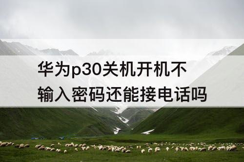 华为p30关机开机不输入密码还能接电话吗