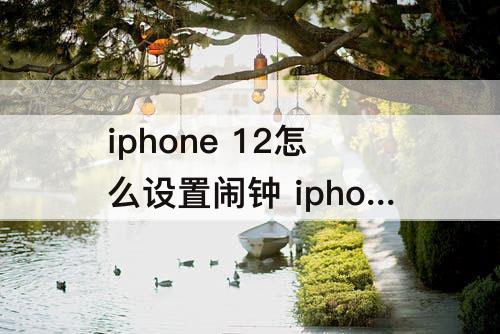 iphone 12怎么设置闹钟 iphone 12怎么设置闹钟音乐