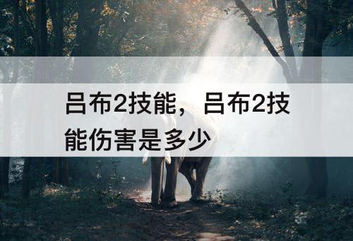 吕布2技能，吕布2技能伤害是多少
