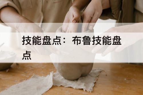 技能盘点：布鲁技能盘点