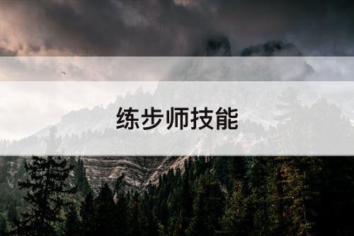 练步师技能