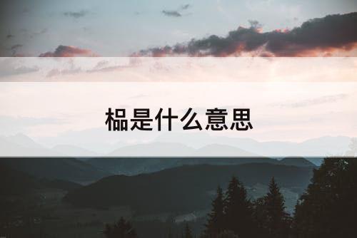 榀是什么意思