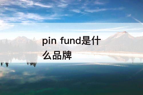 pin fund是什么品牌