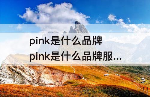 pink是什么品牌 pink是什么品牌服装