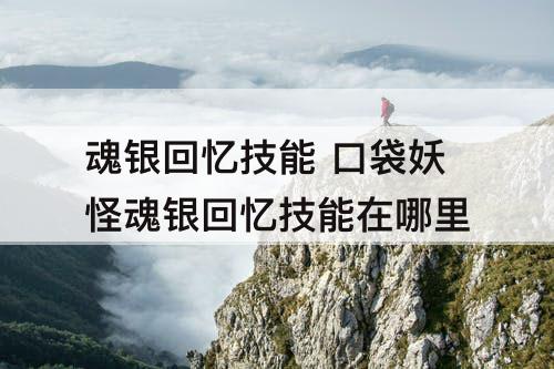 魂银回忆技能 口袋妖怪魂银回忆技能在哪里