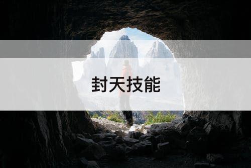 封天技能